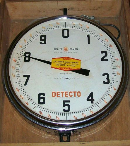 Detecto 40 s weight scale two sided scale 18&#034;x15&#034;x4&#034; hanging market scale 30x1oz for sale