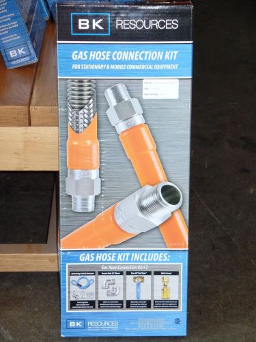 BK RESOURCES COMMERCIAL KITCHEN GAS HOSE CONNECTION KIT 1/2&#034; x 48&#034; - BRAND NEW!!