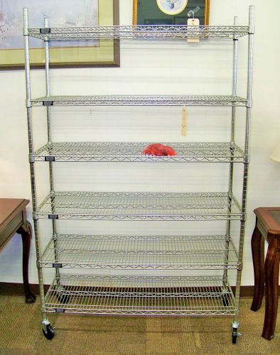 Metal shelving | commercial grade nsf all weather 77&#034; h 6 shelf shelving unit for sale
