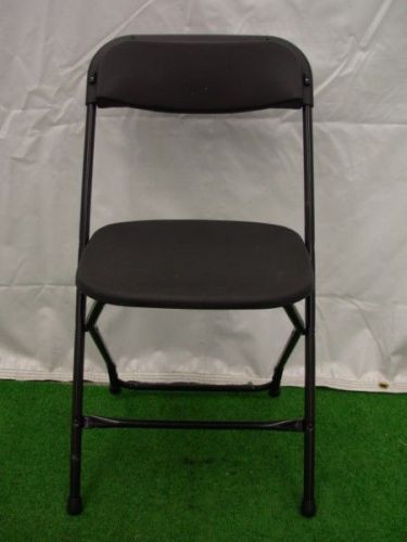 Commercial quality black color plastic folding chair for sale