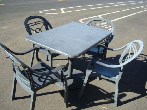 COMPLETE RESTAURANT PATIO FURNITURE PACKAGE (tables, chairs, heaters
