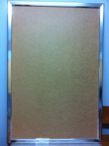 New 2 Large PosterGrip Frames Silver  38&#034; X 26&#034;w Instructions