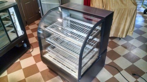 True tcgr-36 19 cu. ft. commercial refrigerator curved glass pastry display case for sale