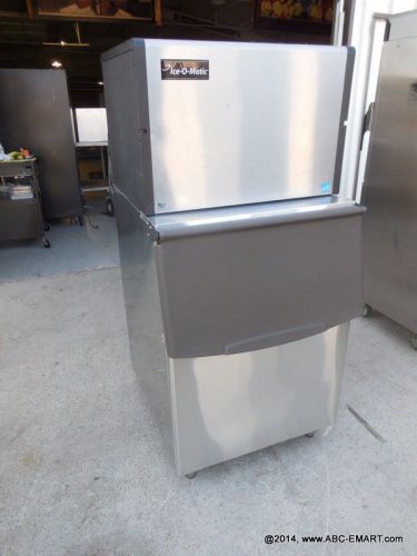 Ice-o-matic cube air cooled ice machine ice0400ha4 with new bin for sale