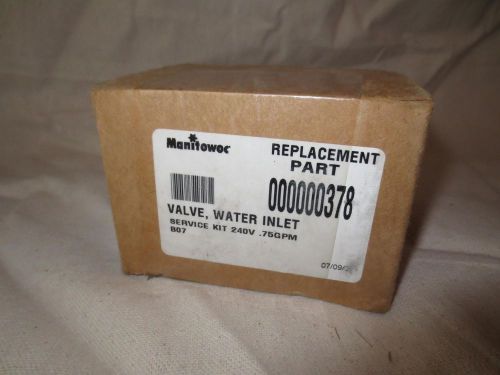 New Manitowoc Water Inlet Valve Service Replacment Kit 000000378 Sealed Box
