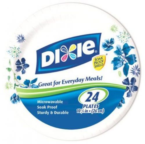 Dixie 10 1/16inches Plates  24 Count