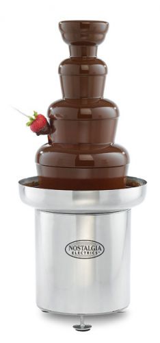 NOSTALGIA COMMERCIAL STAINLESS STEEL CHOCOLATE FOUNTAIN