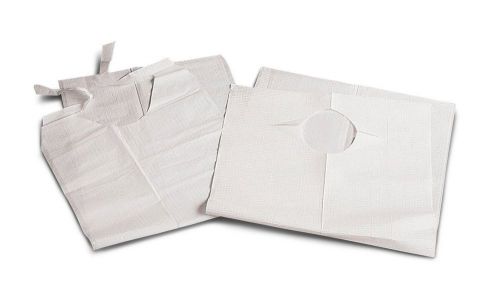 Disposable Waterproof Adult Tie Plastic Bibs 500 pcs in The Case 15&#034; X 20&#034;