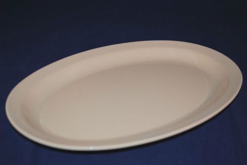 4 dz  melamine tan oval platter narrow rim  9-1/2&#034; x 6-3/4&#034;  us 510 (op 610) for sale