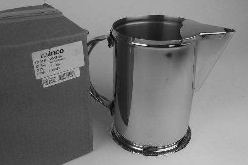 64 oz Water Pitcher for Restaurants and Catering - Winco WPG-64