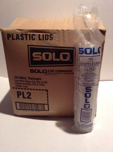 Solo 2500 CT Plastic Lids Souffle Lids Clear #PL2-0090