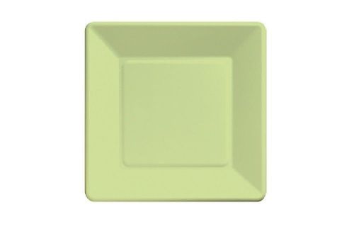 CREATIVE CONVERTING 9&#034; PISTACHIO SQUARE DINNER PLATE (18 Count)