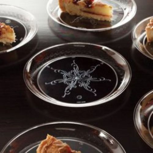 EMI Yoshi Koyal Caterers Collection Dessert Plates  6-Inch  Clear  Set of 240