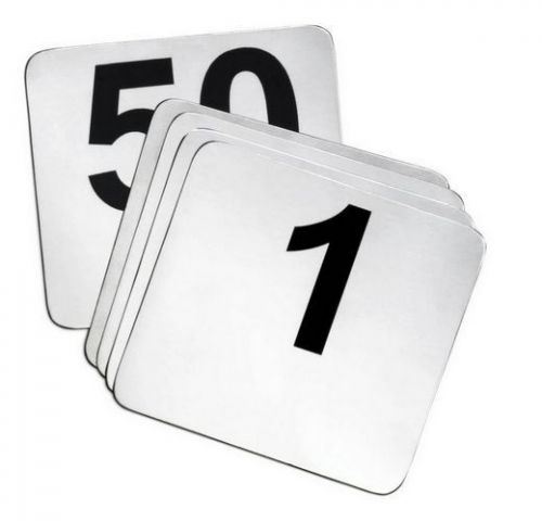 1-50 Double Side Plastic Table Number Cards Banquet Set NEW! FREE SHIPPING!!