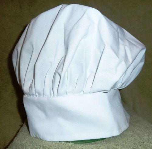 CLOTH CHEF HAT  one  SIZE FIT ALL~ VELCRO CLOSURE FREE SHIPPING *112