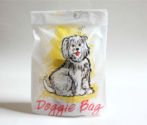 20 PLASTIC DOGGIE TAKE HOME BAGS FREE SHIPPING