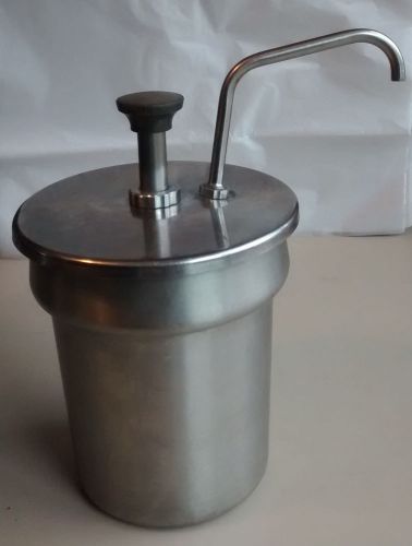 Condiment Dispenser Pump Stainless with extra jug