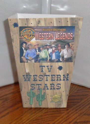 TV WESTERN STARS POPCORN BOX # 4. CHEYENNE, LAWMAN. WAGON TRAIN, ZORRO, REBEL.