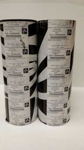 4 Zebra Thermal Transfer Ribbons Black Wax 8.66&#034; x 1476&#039; (220mm x 450m)