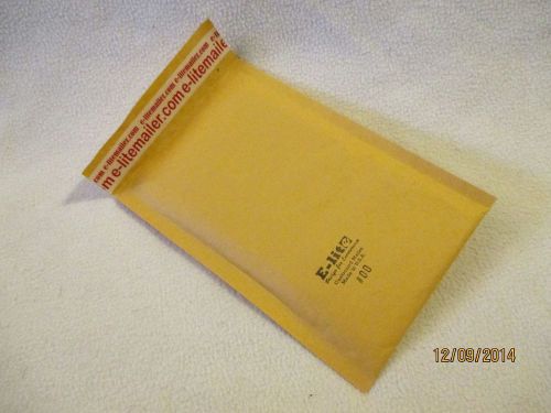 100 #00 5&#034; x 10&#034; Premium E-Lite Kraft Bubble Mailer Padded Shipping Envelope Bag