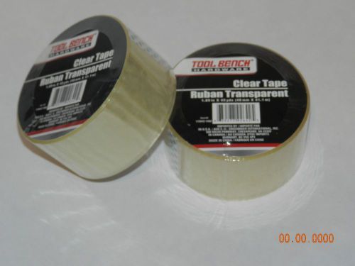 6 Rolls of Tool Bench Hardware Brand Clear Tape Shipping Tape  2&#034; X 45 yards
