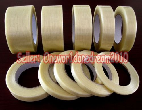 Width from 5mm to 60mm 60 yards length fiberglass reinforced filament tape for sale