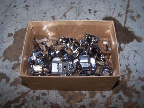 (80) NEW BANDIT 1/2&#034; STAINLESS STEEL FASTENING BUCKLE C25499 LOT OF 80