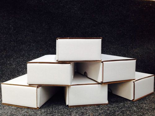 100 - White Corrugated Shipping Mailer Packing Box Boxes 6x4x2