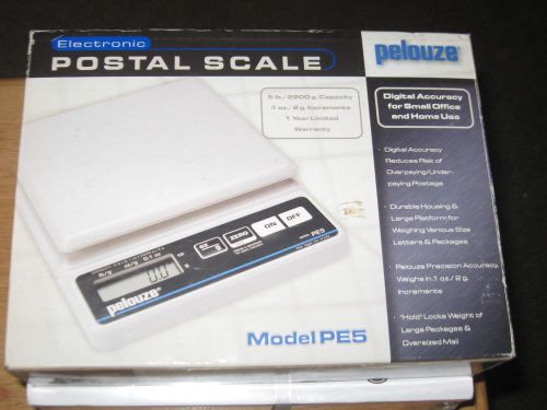 Pelouze pe5  electronic digital postal scale (5 lb) new in box for sale