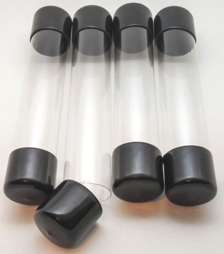 1-1/2&#034; x 8-3/4&#034; crystal clear plastic mailing tubes 4 pack,usps approved mailer! for sale