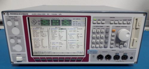 Rohde &amp; schwarz upl16 gsm audio analyzer w/ options b4, b6, b8, b9, b10 &amp; u81 for sale