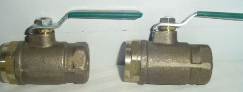 New~lot of/qty (2)  watts 1352 1&#034; bronze two-way full port threaded ball valves for sale