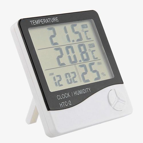 Digital lcd thermo hygrometer temperature humidity meter indoor outdoor for sale