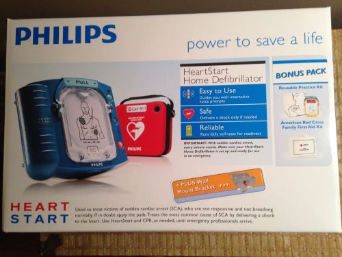 Philips HeartStart Home Defibrillator Kit w/ Bonus Pack AND Wall Mount Bracket