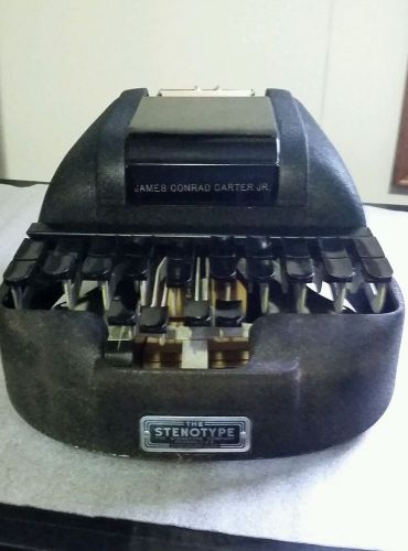The Stenotype Vintage Personalized &#034;James Conrad Carter JR. Stenotype Machine