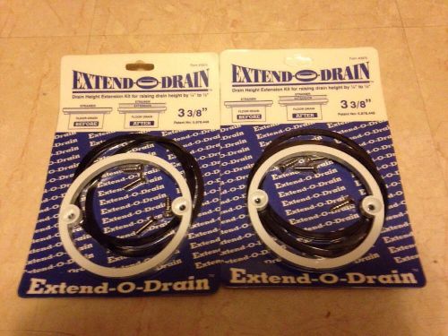 2 pack extend-o-drain 3-3/8&#034; drain height extension kit for sale