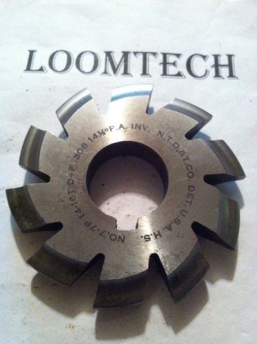 USED INVOLUTE GEAR CUTTER #7 7P 14-16T 14.5 PA HS NTD&amp;TCo.