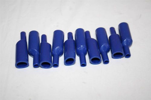 Mueller #62 (lot of 10) alligator clip insulators blue made in usa for sale