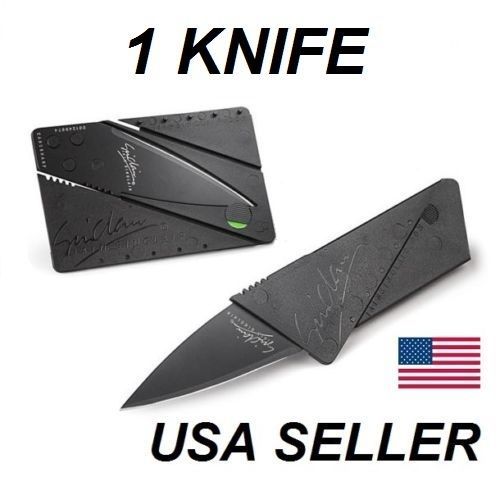 New Credit Card Knife Pocket Thin Survival Steel Blade Tool Razor Compact Design