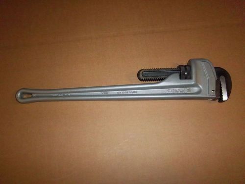 Ridgid 24&#034; aluminum pipe wrench 31105 model 824 new life time warranty for sale