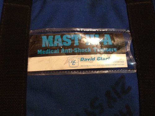 DAVID CLARK MAST III-A ANTI-SHOCK TROUSERS W/ PUMP TESTED WORKING!
