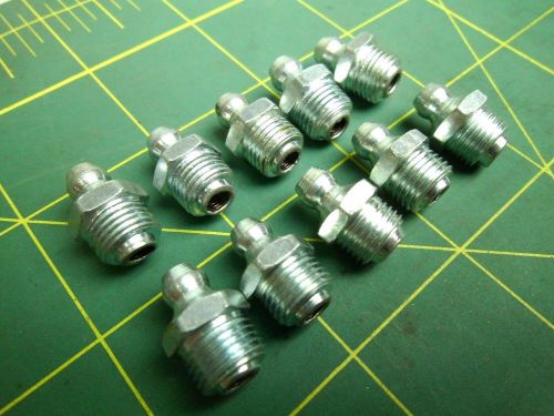 M10 X 1 STEEL GREASE FITTING STRAIGHT 18MM OVERALL HEIGHT (QTY 10) #56931