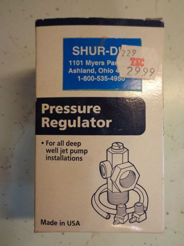 Shur Dri Pressure Regulator for all deep well jet pump installations NIB