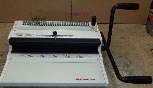 RENZ SRW Wire Binding Machine Good Condition