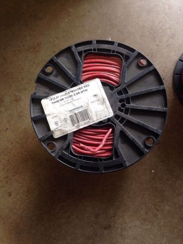 12 THHN THWN MTW Stranded Copper Wire 500&#039; NEW Red Spool 600v