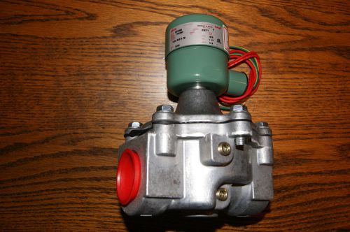 NEW! Asco 5 psi gas valve. 1-1/4&#034; NPT 12 volt DC coil