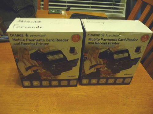 Lot of 2 Charge Anywhere Mobile Readers &amp; Receipt Printers - Used