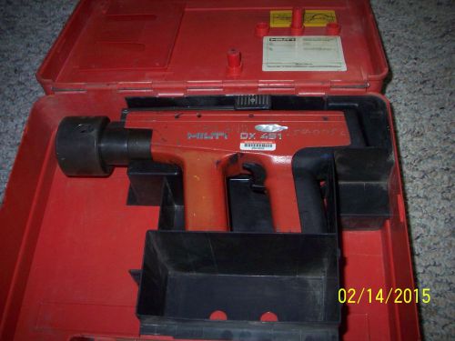 HILTI DX-451 - Powder Actuated Nail Gun W/ Case No RESERVE!