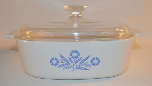 Corning Ware White Cornflower 2L, Cooking Pot, Cooking/Baking with Lib A-2-B