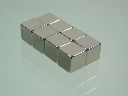 8pcs 10*10*10mm N52 block Neodymium permanent super strong Magnet 2/5&#034;*2/5&#034;*2/5&#034;